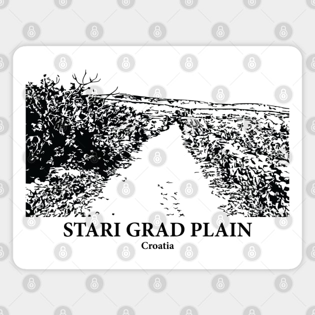 Stari Grad Plain - Croatia Magnet by Lakeric
